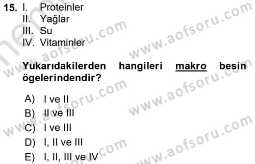 Temel Sağlık Hizmetleri Dersi 2021 - 2022 Yılı (Vize) Ara Sınav Soruları 15. Soru