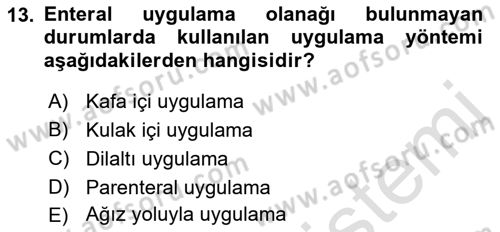 Temel Sağlık Hizmetleri Dersi 2021 - 2022 Yılı (Final) Dönem Sonu Sınav Soruları 13. Soru