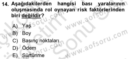 Temel Sağlık Hizmetleri Dersi 2021 - 2022 Yılı (Final) Dönem Sonu Sınav Soruları 14. Soru