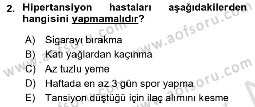 Temel Sağlık Hizmetleri Dersi 2021 - 2022 Yılı (Final) Dönem Sonu Sınav Soruları 2. Soru