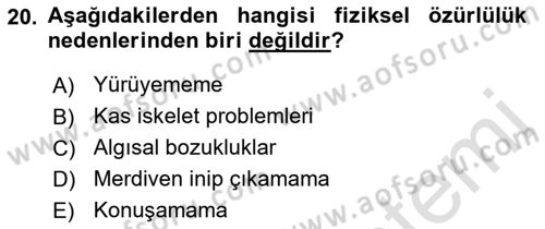 Temel Sağlık Hizmetleri Dersi 2021 - 2022 Yılı (Final) Dönem Sonu Sınav Soruları 20. Soru