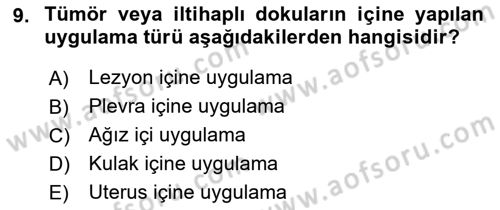 Temel Sağlık Hizmetleri Dersi 2021 - 2022 Yılı (Final) Dönem Sonu Sınav Soruları 9. Soru