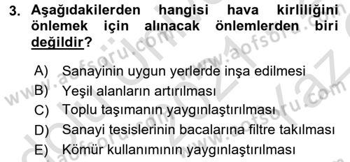 Temel Sağlık Hizmetleri Dersi 2021 - 2022 Yılı Yaz Okulu Sınav Soruları 3. Soru