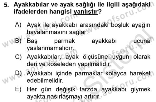 Temel Sağlık Hizmetleri Dersi 2021 - 2022 Yılı Yaz Okulu Sınav Soruları 5. Soru
