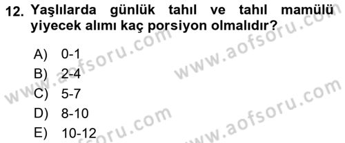 Temel Sağlık Hizmetleri Dersi 2023 - 2024 Yılı (Vize) Ara Sınav Soruları 12. Soru