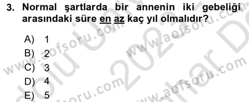 Temel Sağlık Hizmetleri Dersi 2023 - 2024 Yılı (Vize) Ara Sınav Soruları 3. Soru