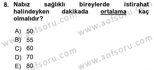 Temel Sağlık Hizmetleri Dersi 2023 - 2024 Yılı (Vize) Ara Sınav Soruları 8. Soru