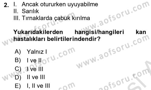 Temel Sağlık Hizmetleri Dersi 2023 - 2024 Yılı (Final) Dönem Sonu Sınav Soruları 2. Soru