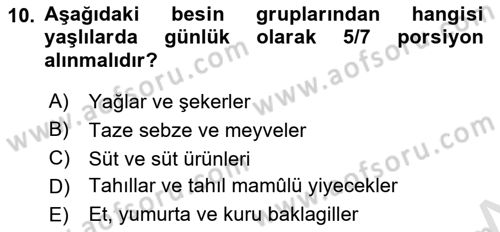 Temel Sağlık Hizmetleri Dersi 2024 - 2025 Yılı (Vize) Ara Sınav Soruları 10. Soru