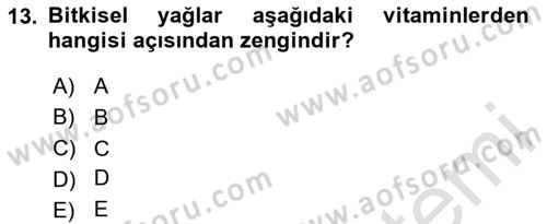 Temel Sağlık Hizmetleri Dersi 2024 - 2025 Yılı (Vize) Ara Sınav Soruları 13. Soru