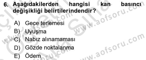 Temel Sağlık Hizmetleri Dersi 2024 - 2025 Yılı (Vize) Ara Sınav Soruları 6. Soru