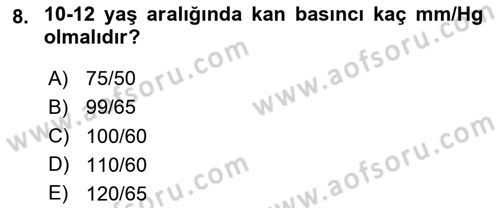 Temel Sağlık Hizmetleri Dersi 2024 - 2025 Yılı (Vize) Ara Sınav Soruları 8. Soru