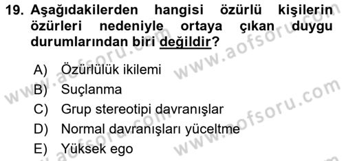 Temel Sağlık Hizmetleri Dersi 2024 - 2025 Yılı (Final) Dönem Sonu Sınav Soruları 19. Soru