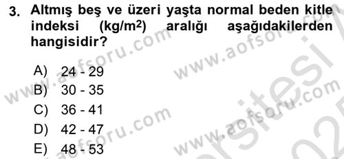 Temel Sağlık Hizmetleri Dersi 2024 - 2025 Yılı Yaz Okulu Sınav Soruları 3. Soru