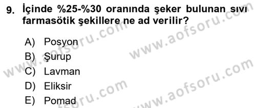 Temel Sağlık Hizmetleri Dersi 2024 - 2025 Yılı Yaz Okulu Sınav Soruları 9. Soru