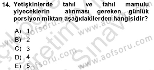 Temel Sağlık Hizmetleri Dersi 2025 - 2026 Yılı (Vize) Ara Sınav Soruları 14. Soru