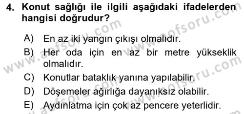 Temel Sağlık Hizmetleri Dersi 2025 - 2026 Yılı (Vize) Ara Sınav Soruları 4. Soru