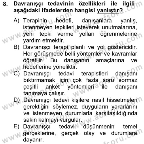 Temel Bakım Hizmetleri Dersi 2012 - 2013 Yılı (Final) Dönem Sonu Sınav Soruları 8. Soru