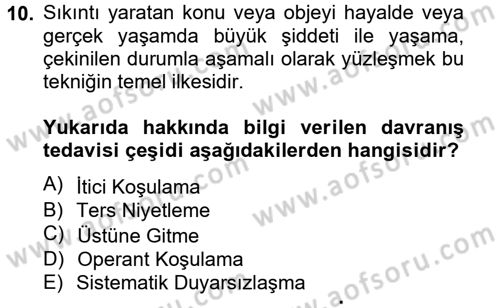 Temel Bakım Hizmetleri Dersi 2014 - 2015 Yılı (Final) Dönem Sonu Sınav Soruları 10. Soru