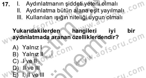 Temel Bakım Hizmetleri Dersi 2014 - 2015 Yılı (Final) Dönem Sonu Sınav Soruları 17. Soru