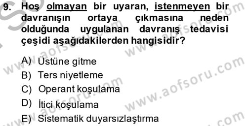 Temel Bakım Hizmetleri Dersi 2014 - 2015 Yılı (Final) Dönem Sonu Sınav Soruları 9. Soru
