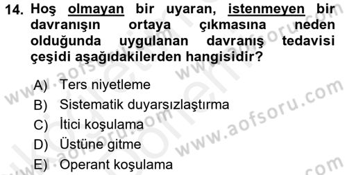 Temel Bakım Hizmetleri Dersi 2015 - 2016 Yılı (Vize) Ara Sınavı 14. Soru