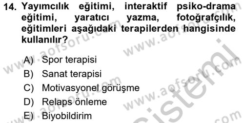 Temel Bakım Hizmetleri Dersi 2016 - 2017 Yılı 3 Ders Sınav Soruları 14. Soru