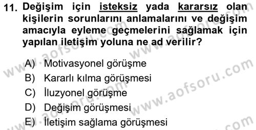 Temel Bakım Hizmetleri Dersi 2017 - 2018 Yılı 3 Ders Sınav Soruları 11. Soru