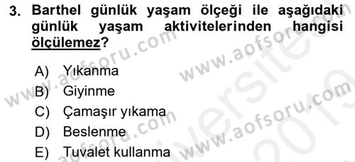 Temel Bakım Hizmetleri Dersi 2018 - 2019 Yılı (Final) Dönem Sonu Sınav Soruları 3. Soru