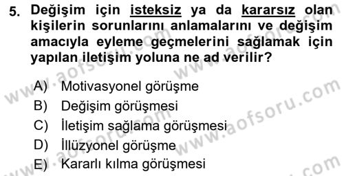 Temel Bakım Hizmetleri Dersi 2018 - 2019 Yılı (Final) Dönem Sonu Sınav Soruları 5. Soru