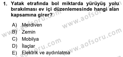 Temel Bakım Hizmetleri Dersi 2018 - 2019 Yılı Yaz Okulu Sınav Soruları 1. Soru