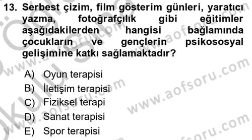 Temel Bakım Hizmetleri Dersi 2018 - 2019 Yılı Yaz Okulu Sınav Soruları 13. Soru