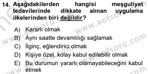 Temel Bakım Hizmetleri Dersi 2021 - 2022 Yılı (Vize) Ara Sınav Soruları 14. Soru