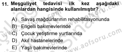 Temel Bakım Hizmetleri Dersi 2023 - 2024 Yılı (Vize) Ara Sınav Soruları 11. Soru