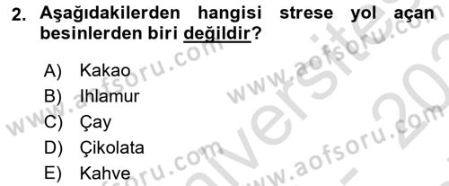 Temel Bakım Hizmetleri Dersi 2023 - 2024 Yılı (Final) Dönem Sonu Sınav Soruları 2. Soru