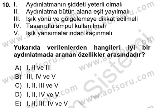 Temel Bakım Hizmetleri Dersi 2024 - 2025 Yılı (Final) Dönem Sonu Sınav Soruları 10. Soru