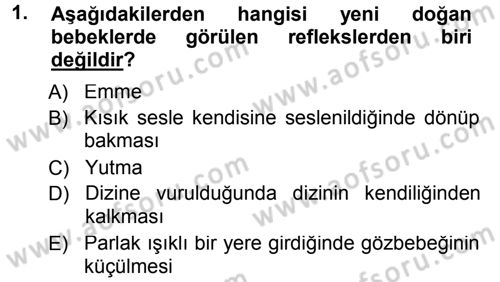 Özel Gereksinimli Bireyler ve Bakım Hizmetleri Dersi 2012 - 2013 Yılı (Final) Dönem Sonu Sınav Soruları 1. Soru