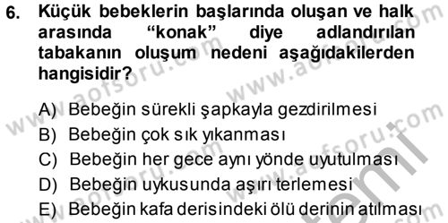 Özel Gereksinimli Bireyler ve Bakım Hizmetleri Dersi 2014 - 2015 Yılı (Final) Dönem Sonu Sınav Soruları 6. Soru