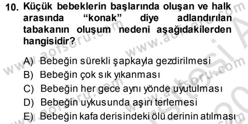 Özel Gereksinimli Bireyler ve Bakım Hizmetleri Dersi 2014 - 2015 Yılı Tek Ders Sınav Soruları 10. Soru