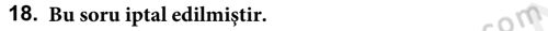 Özel Gereksinimli Bireyler ve Bakım Hizmetleri Dersi 2017 - 2018 Yılı (Final) Dönem Sonu Sınav Soruları 18. Soru