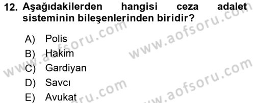 Sosyal Hizmet Uygulamaları Dersi 2016 - 2017 Yılı (Final) Dönem Sonu Sınav Soruları 12. Soru