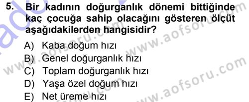 Yaşlı ve Hasta Bakım Hizmetleri Dersi 2014 - 2015 Yılı (Vize) Ara Sınav Soruları 5. Soru