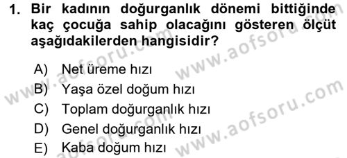 Yaşlı ve Hasta Bakım Hizmetleri Dersi 2015 - 2016 Yılı Tek Ders Sınav Soruları 1. Soru