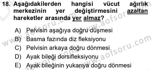 Yaşlı ve Hasta Bakım Hizmetleri Dersi 2017 - 2018 Yılı 3 Ders Sınav Soruları 18. Soru