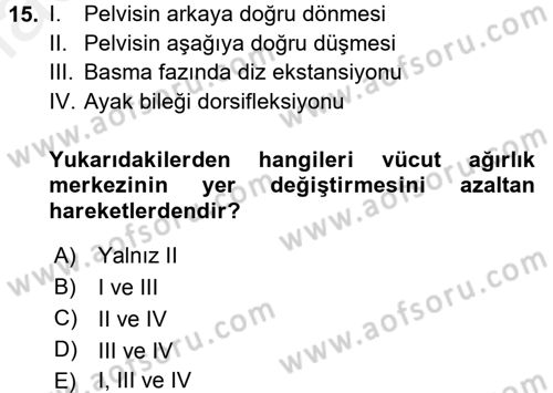 Yaşlı ve Hasta Bakım Hizmetleri Dersi 2017 - 2018 Yılı (Final) Dönem Sonu Sınav Soruları 15. Soru