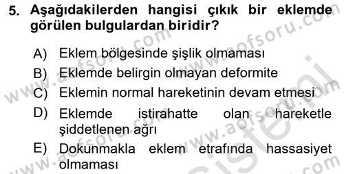 Yaşlı ve Hasta Bakım Hizmetleri Dersi 2021 - 2022 Yılı (Final) Dönem Sonu Sınav Soruları 5. Soru