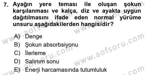 Yaşlı ve Hasta Bakım Hizmetleri Dersi 2021 - 2022 Yılı (Final) Dönem Sonu Sınav Soruları 7. Soru