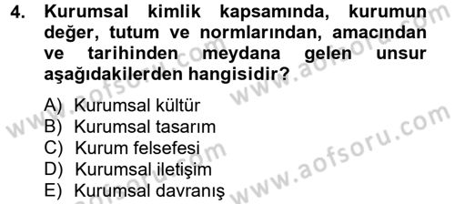 Sosyal Hizmet Yönetimi Dersi 2012 - 2013 Yılı (Vize) Ara Sınav Soruları 4. Soru