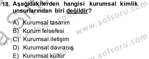 Sosyal Hizmet Yönetimi Dersi 2013 - 2014 Yılı (Vize) Ara Sınav Soruları 18. Soru