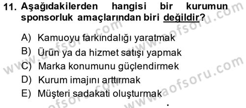 Sosyal Hizmet Yönetimi Dersi 2013 - 2014 Yılı Tek Ders Sınav Soruları 11. Soru